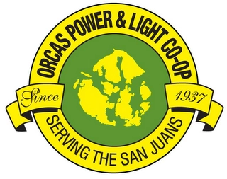 ORCAS POWER & LIGHT CO-OP SERVING THE SAN JUANS SINCE 1937 Trademark Image