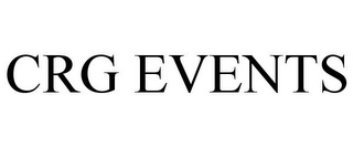 CRG EVENTS Trademark Image