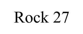 ROCK 27 Trademark Image