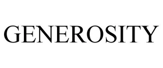 GENEROSITY Trademark Image