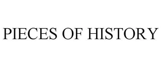 PIECES OF HISTORY Trademark Image