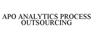 APO ANALYTICS PROCESS OUTSOURCING Trademark Image