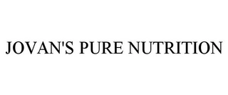 JOVAN'S PURE NUTRITION Trademark Image