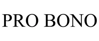PRO BONO Trademark Image