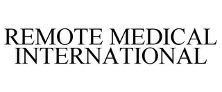 REMOTE MEDICAL INTERNATIONAL Trademark Image
