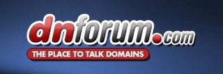 DNFORUM.COM THE PLACE TO TALK DOMAINS Trademark Image