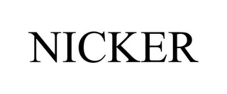 NICKER Trademark Image