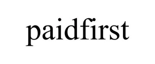 PAIDFIRST Trademark Image