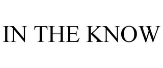 IN THE KNOW Trademark Image