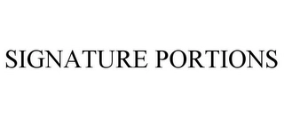 SIGNATURE PORTIONS Trademark Image