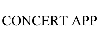 CONCERT APP Trademark Image