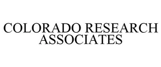 COLORADO RESEARCH ASSOCIATES Trademark Image