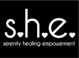 S.H.E. SERENITY HEALING EMPOWERMENT Trademark Image