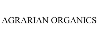 AGRARIAN ORGANICS Trademark Image