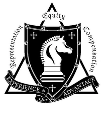 EXPERIENCE IS OUR ADVANTAGE REPRESENTATION EQUITY COMPENSATION Trademark Image