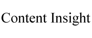 CONTENT INSIGHT Trademark Image