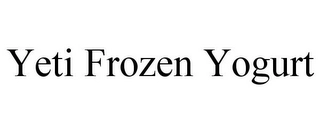 YETI FROZEN YOGURT Trademark Image