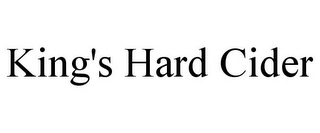 KING'S HARD CIDER Trademark Image