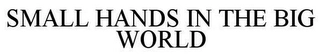 SMALL HANDS IN THE BIG WORLD Trademark Image