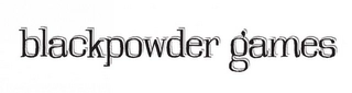 BLACKPOWDER GAMES Trademark Image