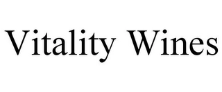 VITALITY WINES Trademark Image