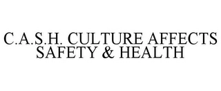 C.A.S.H. CULTURE AFFECTS SAFETY & HEALTH Trademark Image