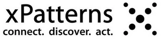 XPATTERNS CONNECT. DISCOVER. ACT. X Trademark Image