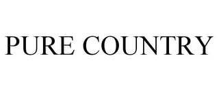 PURE COUNTRY Trademark Image