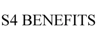 S4 BENEFITS Trademark Image
