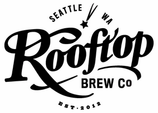 SEATTLE WA ROOFTOP BREW CO. EST. 2012 Trademark Image