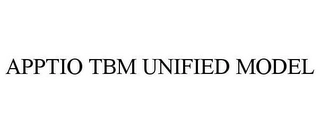 APPTIO TBM UNIFIED MODEL Trademark Image