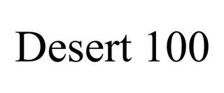 DESERT 100 Trademark Image