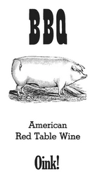 BBQ AMERICAN RED TABLE WINE OINK! Trademark Image