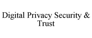 DIGITAL PRIVACY SECURITY & TRUST Trademark Image