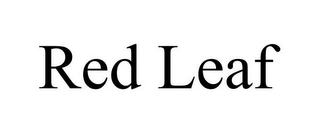 RED LEAF Trademark Image