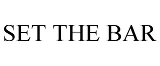SET THE BAR Trademark Image