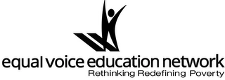 EQUAL VOICE EDUCATION NETWORK RETHINKING REDEFINING POVERTY Trademark Image