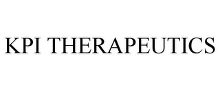 KPI THERAPEUTICS Trademark Image