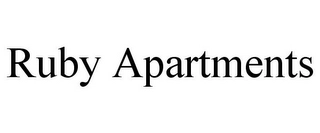 RUBY APARTMENTS Trademark Image