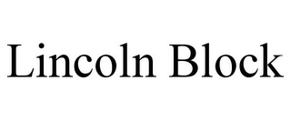 LINCOLN BLOCK Trademark Image