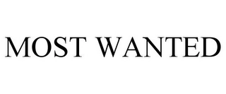 MOST WANTED Trademark Image