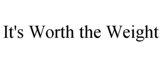 IT'S WORTH THE WEIGHT Trademark Image