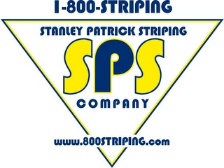 1-800-STRIPING STANLEY PATRICK STRIPING COMPANY SPS AND WWW.800STRIPING.COM Trademark Image