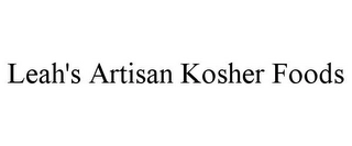 LEAH'S ARTISAN KOSHER FOODS Trademark Image