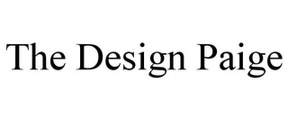 THE DESIGN PAIGE Trademark Image