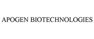 APOGEN BIOTECHNOLOGIES Trademark Image