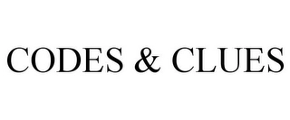 CODES & CLUES Trademark Image