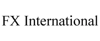 FX INTERNATIONAL Trademark Image
