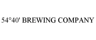 54°40' BREWING COMPANY Trademark Image