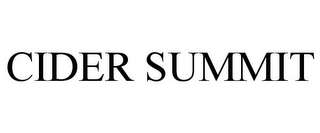 CIDER SUMMIT Trademark Image